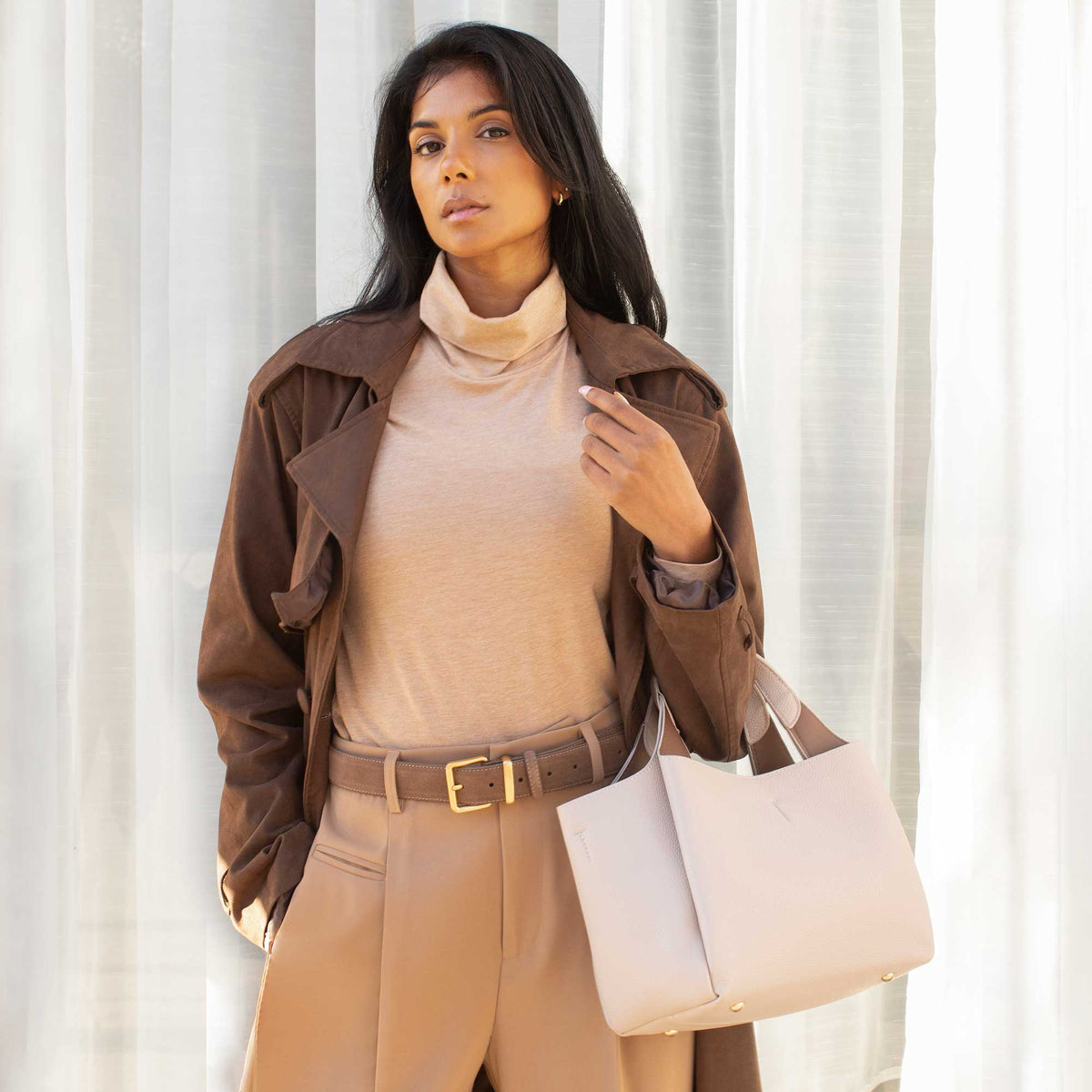 The Hingetown | Mid-Size Tote Bag | Sage