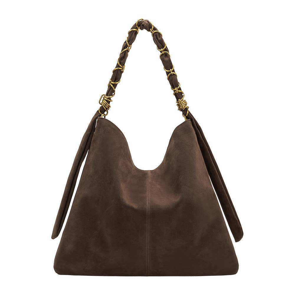 Pre-Order | Venus Espresso Recycled Vegan Suede Tote Bag