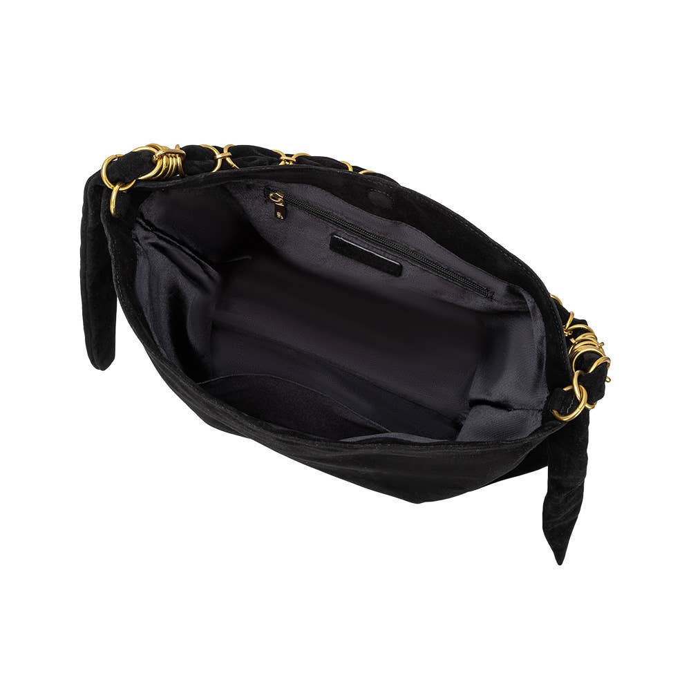 Pre-Order | Venus Black Recycled Vegan Suede Tote Bag