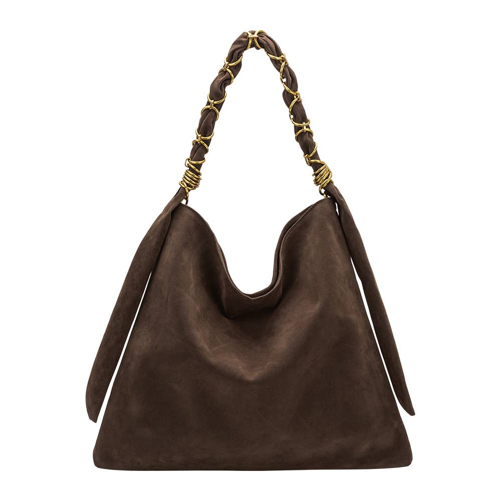 Pre-Order | Venus Espresso Recycled Vegan Suede Tote Bag