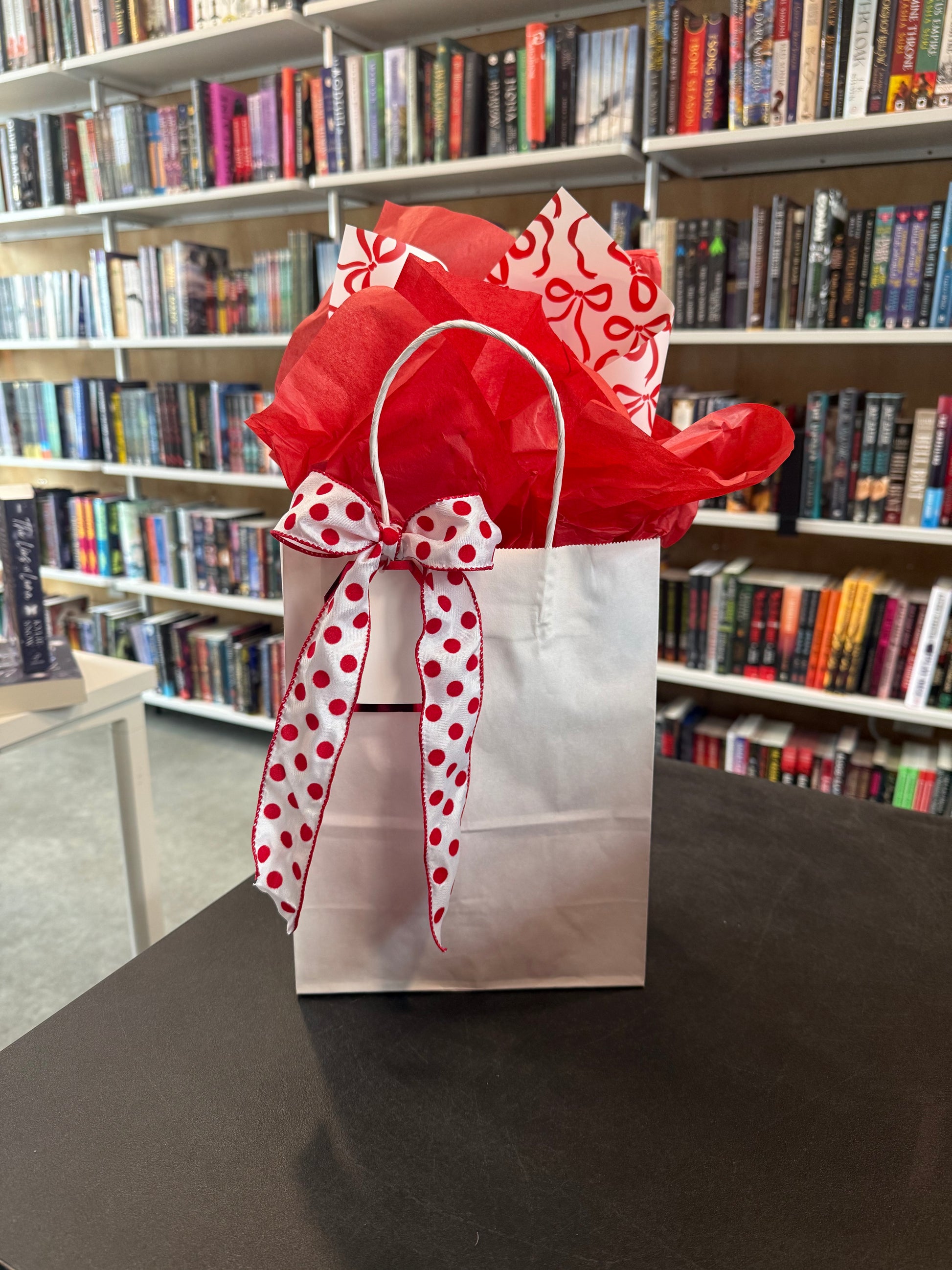 Red & White Orbit Gift Bag