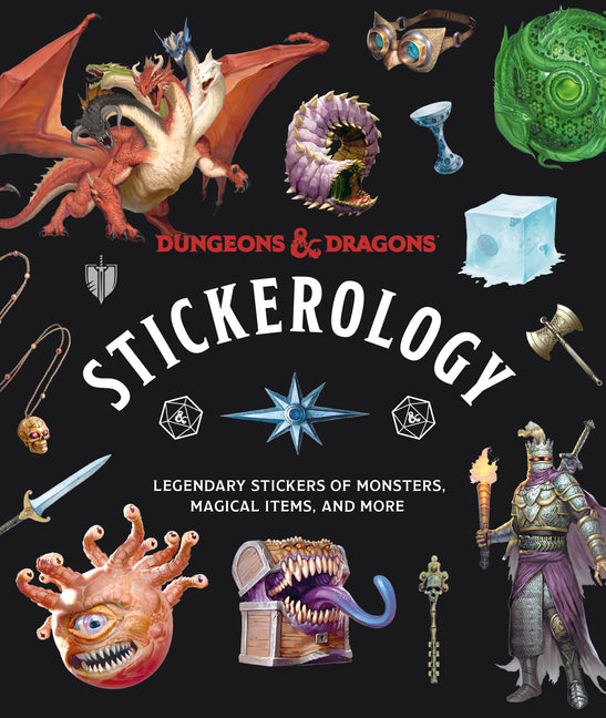 Dungeons & Dragons Stickerology: Legendary Stickers of Monsters, Magical Items, and More: Stickers for Journals, Water Bottles, Laptops, Planners, and - Ingram